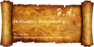 Hufnagel Alexandra névjegykártya