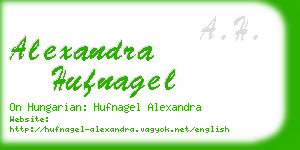 alexandra hufnagel business card